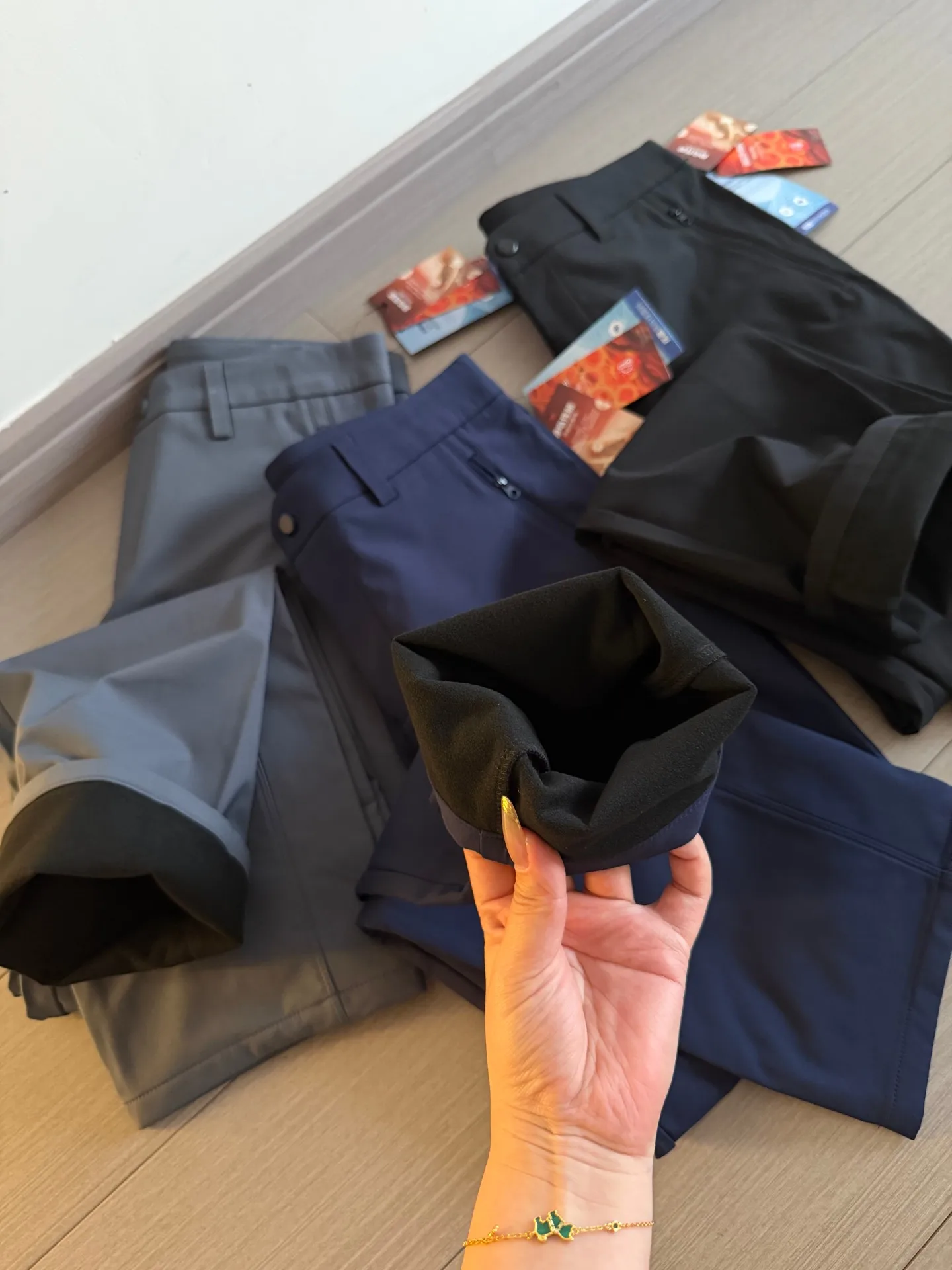 

Traveler Commuter Pants 3D Tailoring Fce Lined Men's Autumn Winter Casual Trousers Versatile Comfortable Straight Leg Fit