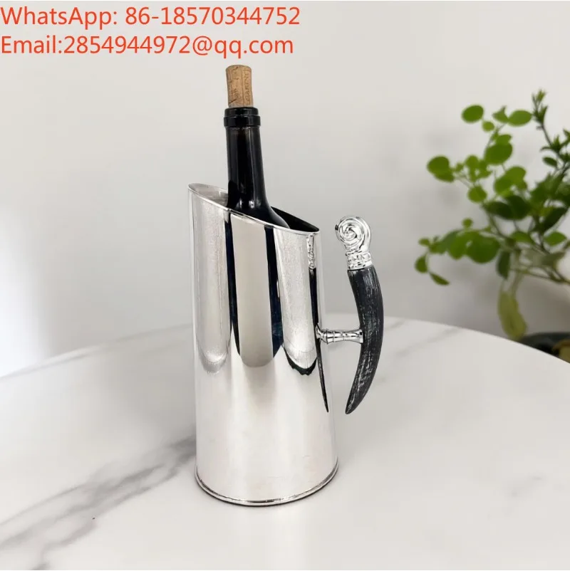 Modern Simple Stainless Steel Ice Bucket Kettle Decoration Soft Decoration Creative Home Ornament