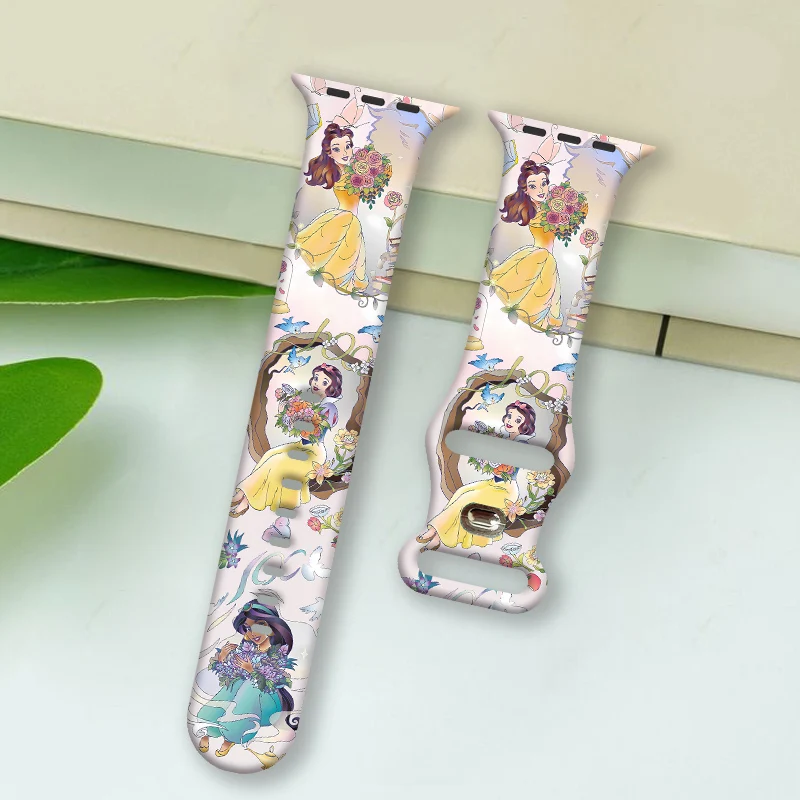 

Colorful Disney 22 Strap for Apple Watch 46mm 44mm 42mm 41mm Silicone Band Replaceable Watchband for iWatch 11 10 9 8 SE