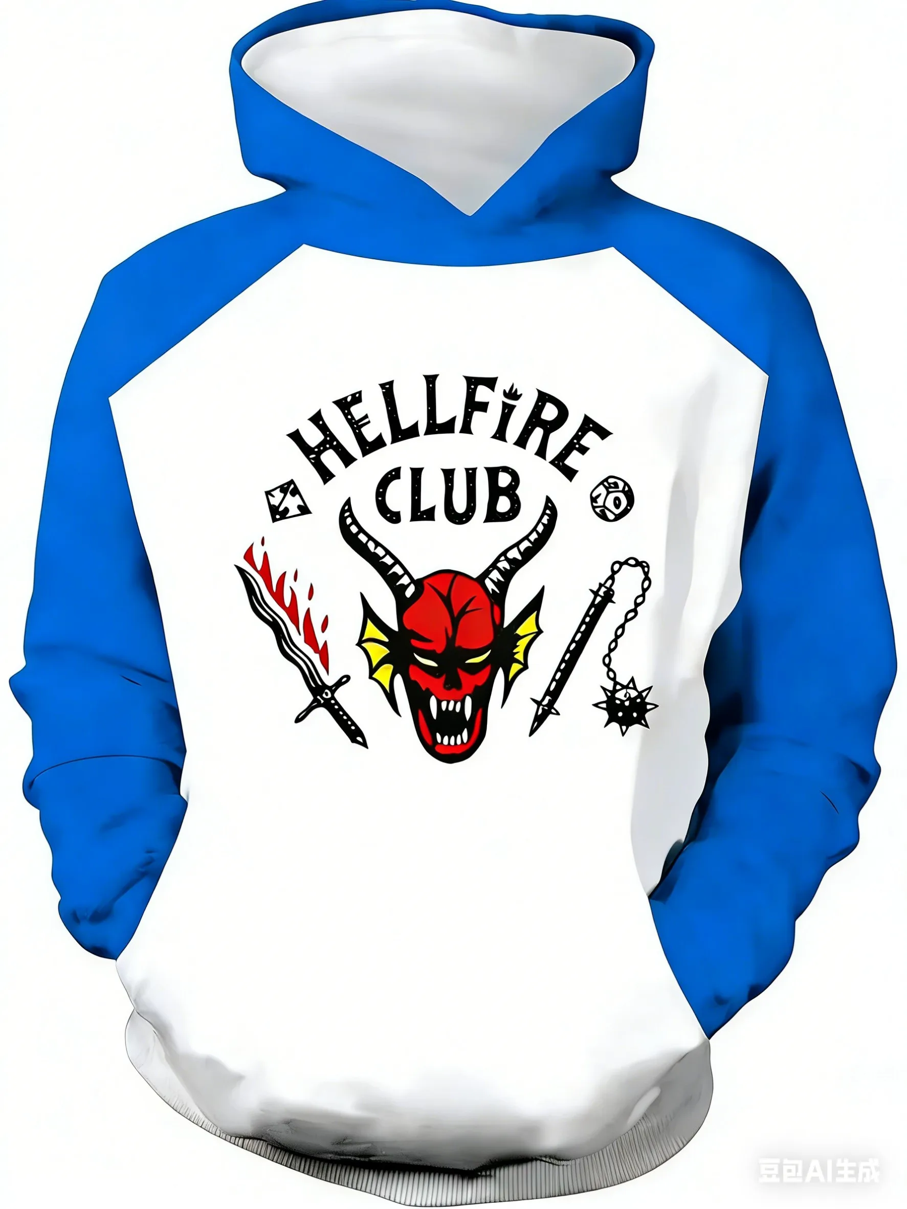 2026 sudaderas con capucha para hombres y mujeres, ropa deportiva Hellfire Monster, ropa de calle de moda, tops de manga larga para juegos de rol