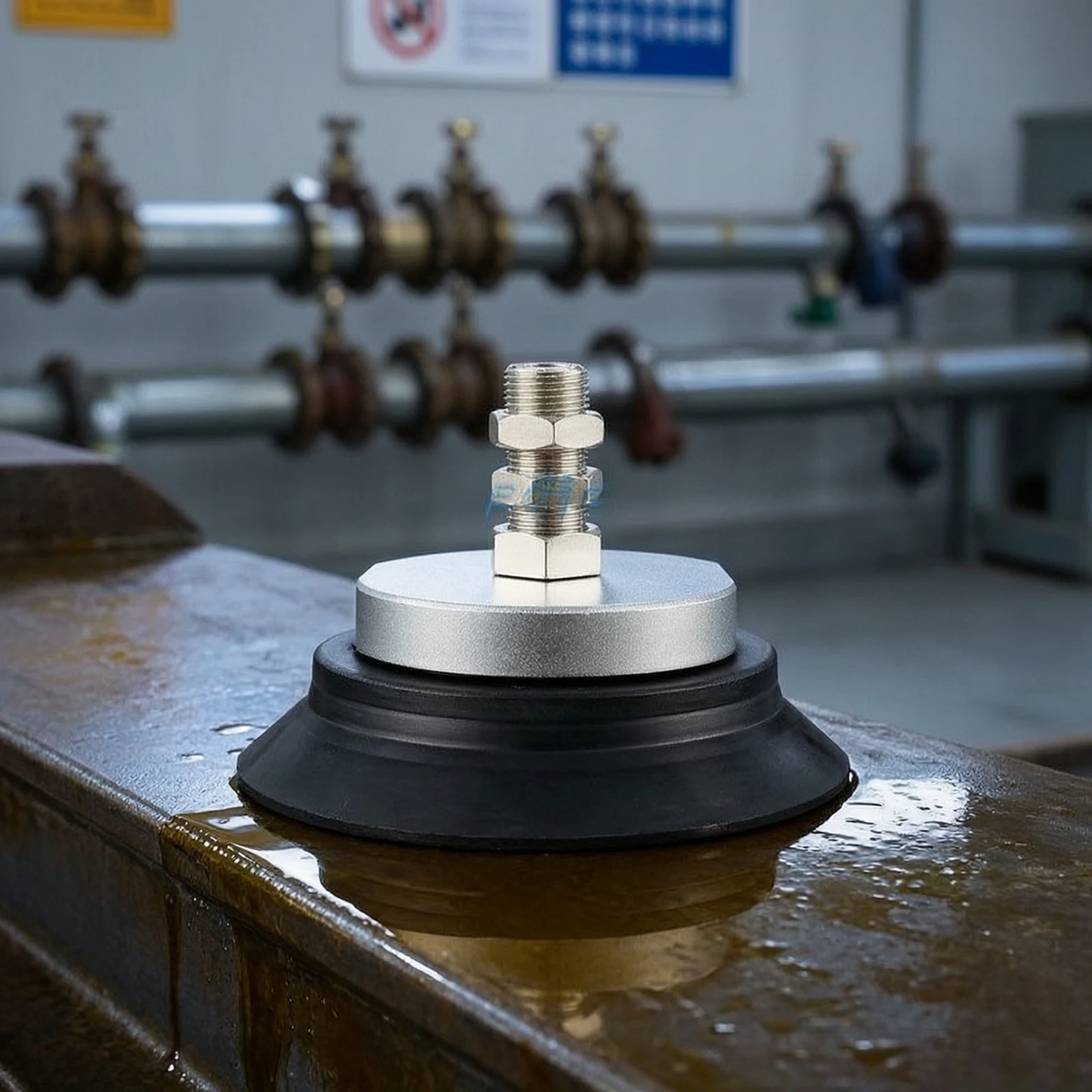 ZPT Suction Cup Slimline Vacuum Suction Cup with Metal Connector for Automation, Robotics
