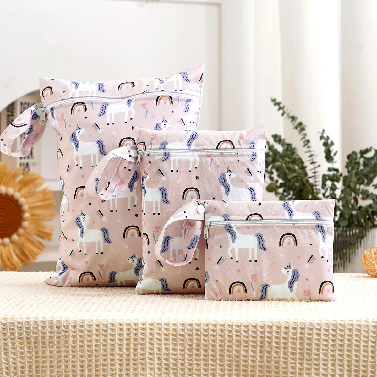 

2025 комплект из 3 предметов, сумка для детских подгузников, водонепроницаемая сумка для влажной и сухой одеяла, сумка для хранения подгузников, сумка-тоут, дорожная сумка для переноски коляски