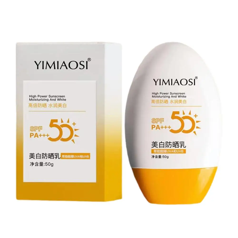 50g Face Sunscreen Refreshing Oil Control Sunscreen Isolation Face Sunscreen Outdoor Cream SPF50 UV Whitening T9R1