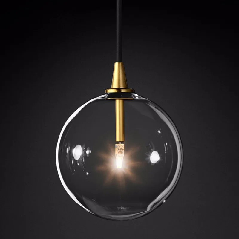 

Bar designer clothing store Bedroom bedside transparent ball lamp