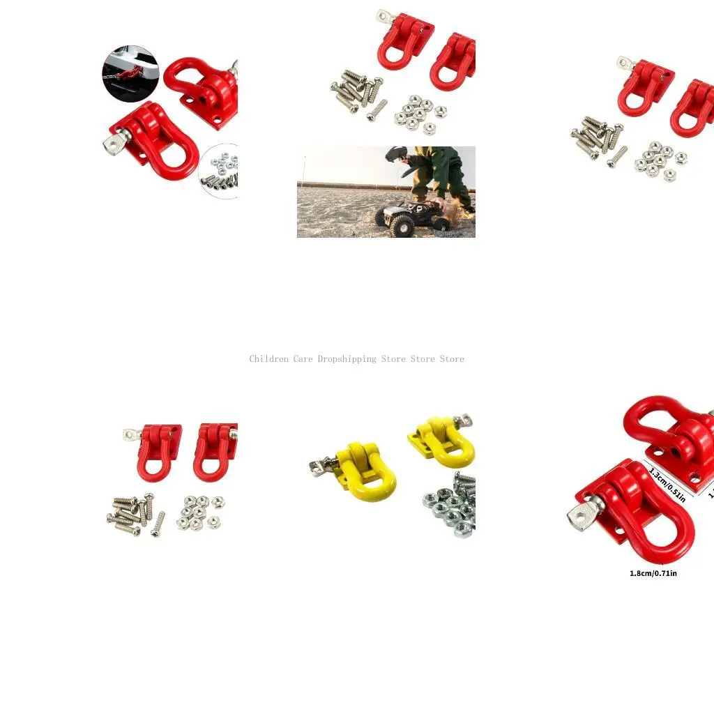 

Metal Construction Remote Truck Simulation Tow Hook Hardware For 1:10 Models
