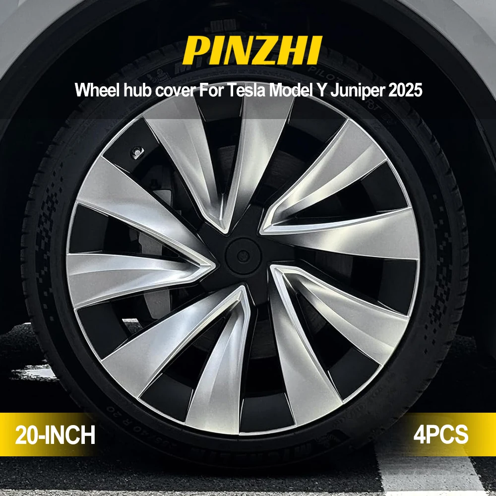 4PCS 20 Pollici Tappo Ruota Per Tesla Modello Y Juniper 2025 Prestazioni Automobile Sostituzione Coprimozzo Ruota Cerchio Completo Accessori di Copertura