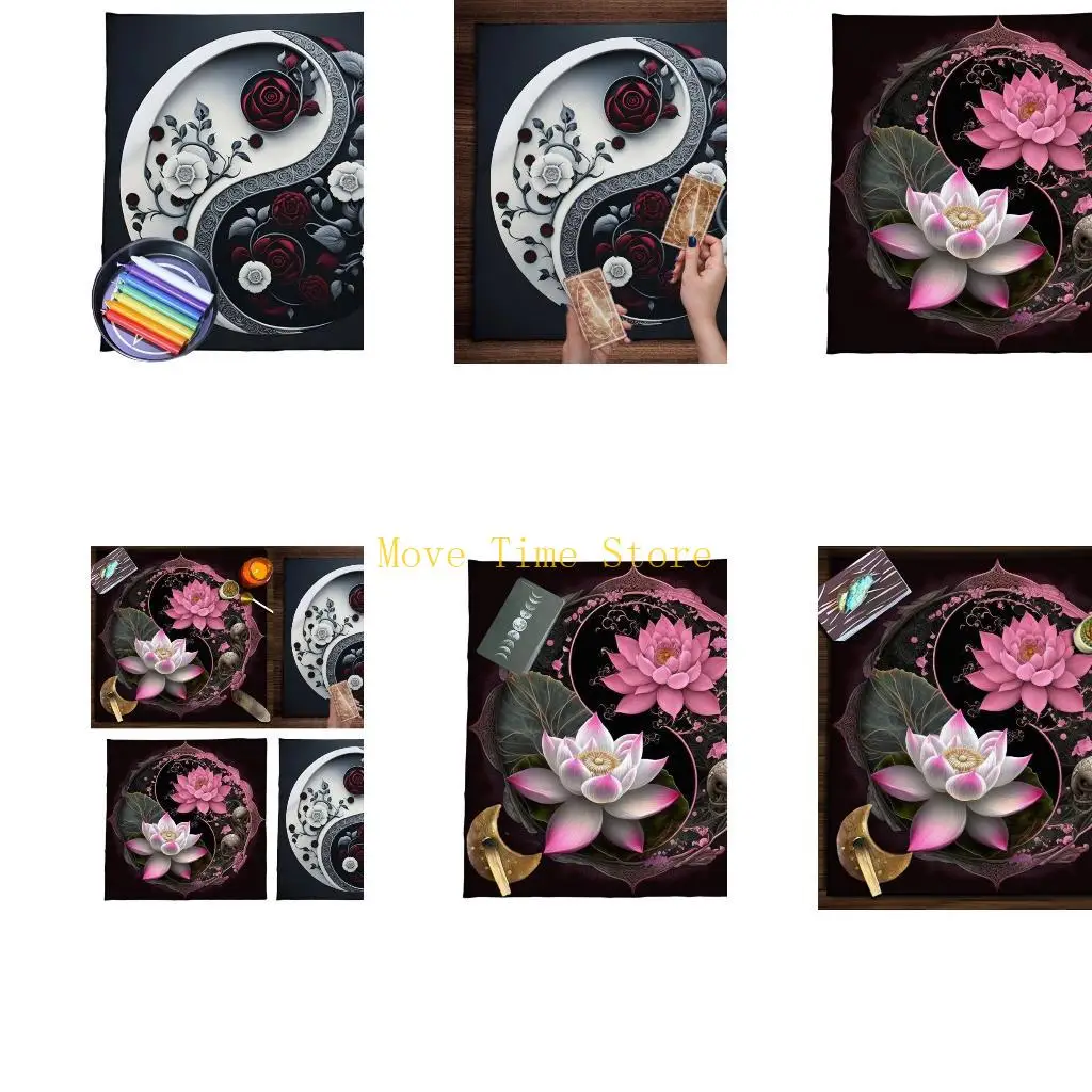 

92ME скатерть Таро гадания гобелен цветок тайчи астрология скатерть