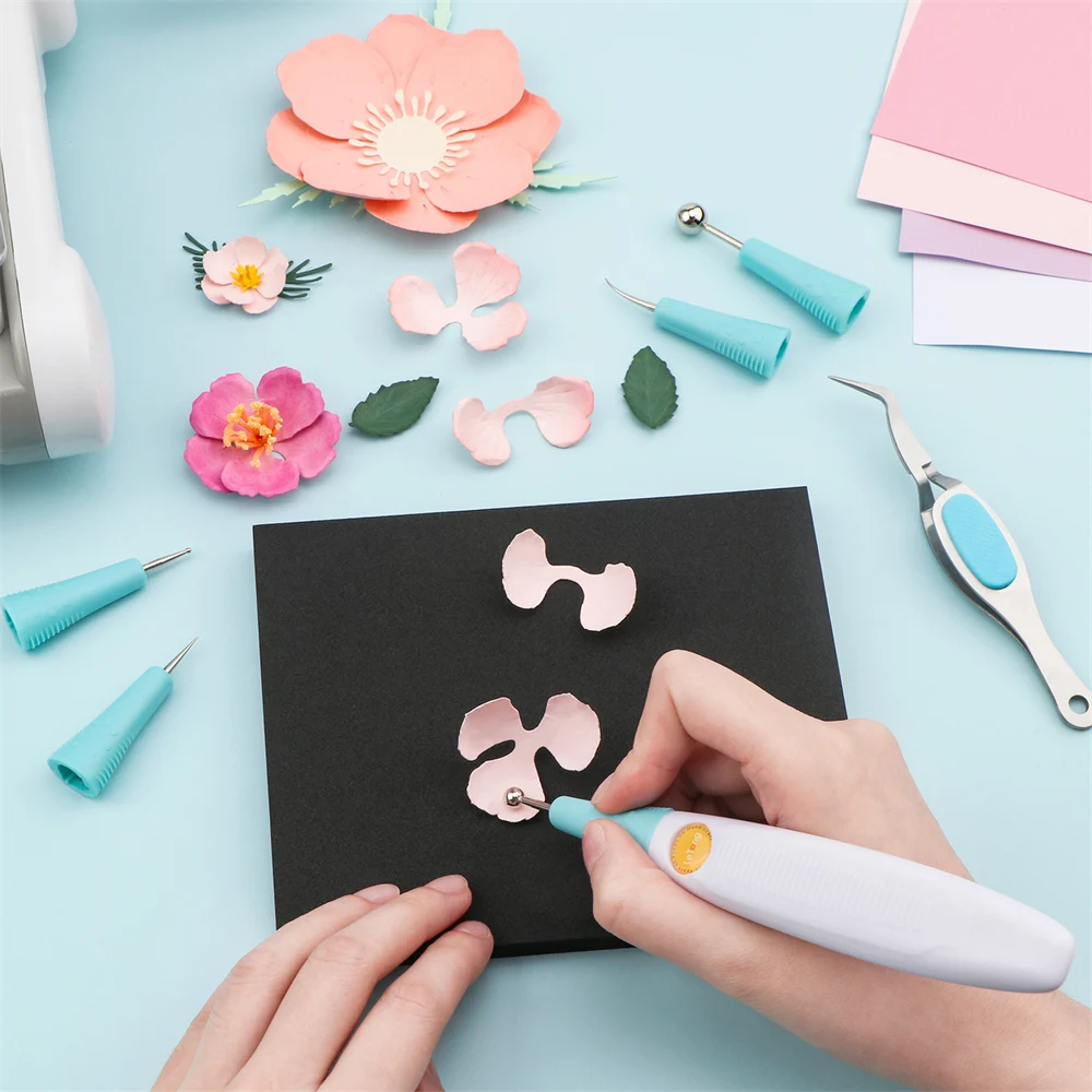 3 in 1 Die Brush Piercer Scraper Weeding Tools With Foam Pad For Easily Removing Excess Paper From Dies Must-have Die Brush Tool