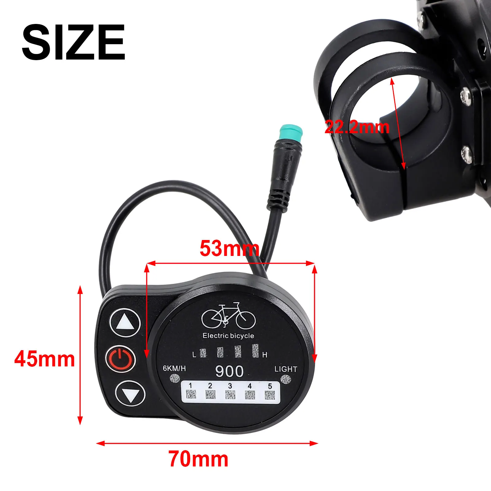 E Bike Control Panel Featuring the For KT LED900 Display with Multiple Support Settings Tailored to Rider Needs