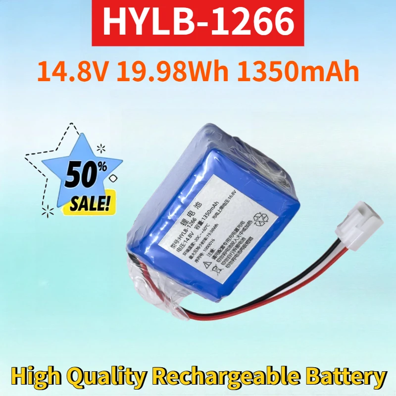 Newest HYLB-1266 14.8V 19.98Wh 1350mAh Lithium-ion Rechargeable Battery Pack for High Quality High Capacity Replacement Battery