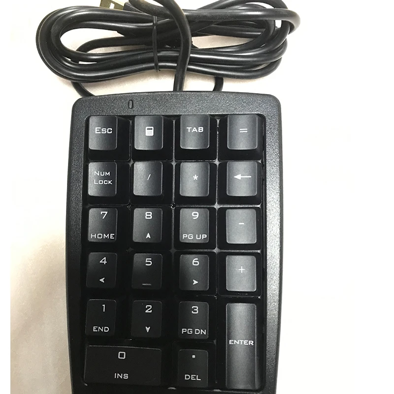 Imagem -02 - Original para Lenovo Usb Teclado Numérico com Fio Fkl808 Teclado Mecânico de Uma Mão Novo