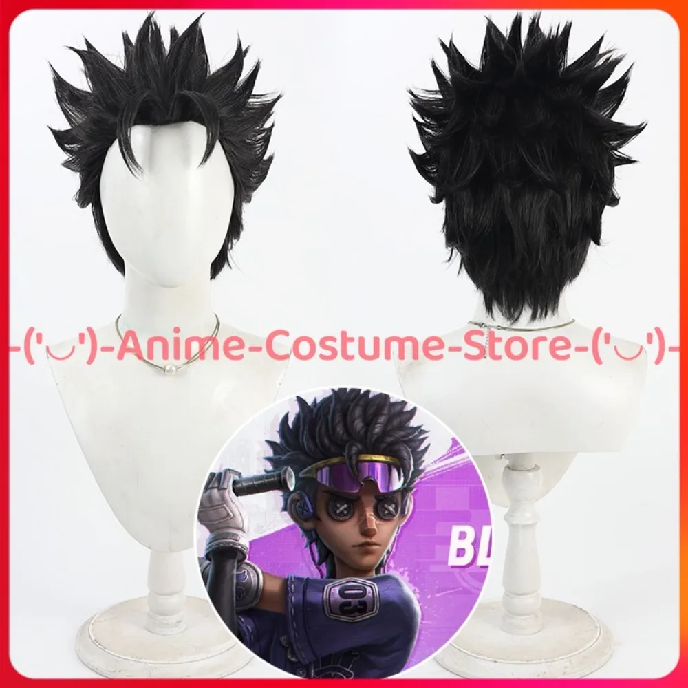 

Identity V BLK Ganji Prospector Cosplay Wig Game Character Prop Halloween Carnival Party Costume Wigs Synthetic Hair