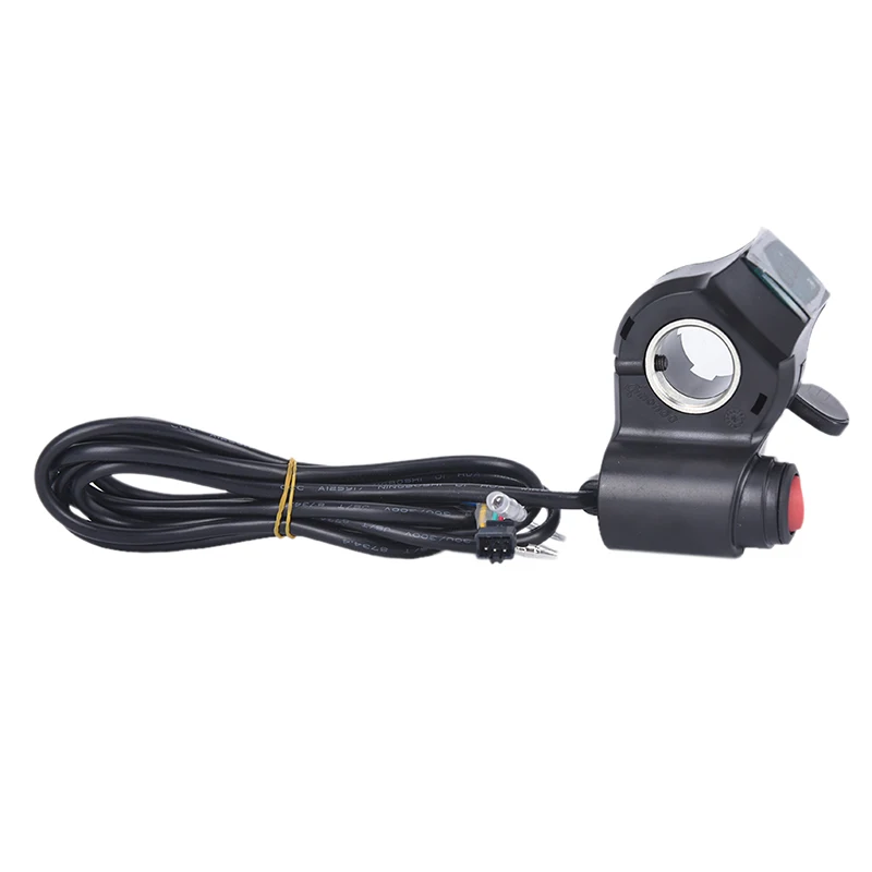 Electric Bicycle Handlebar Finger Thumb Throttle Electric Scooter With Power Switch LED Display Switch Handlebar Grips For Bike