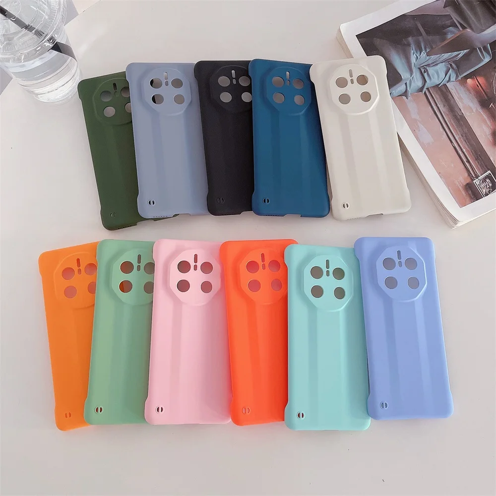 Candy Color Frameless Matte Case For Huawei Mate 50 Mate50 Pro RS Porsche 50E Slim Hard PC Shockproof Bumper Cover