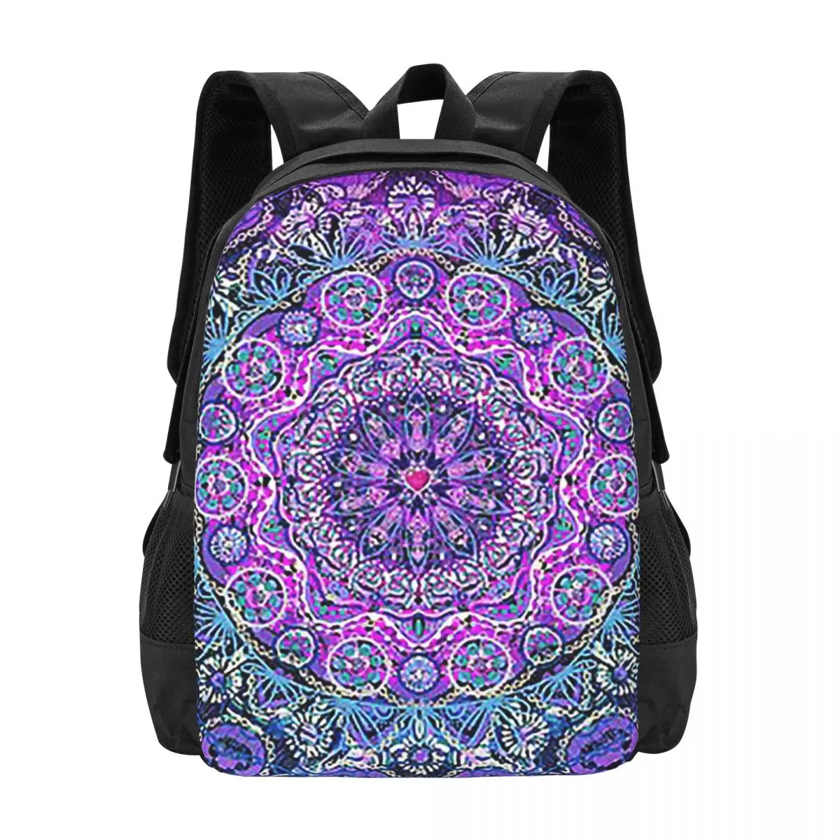 

Cosmic Love Mandal Backpack Hot Sale Daypack Large Capacity Kids BookBag School Bag Shoulder Bags for Men Women