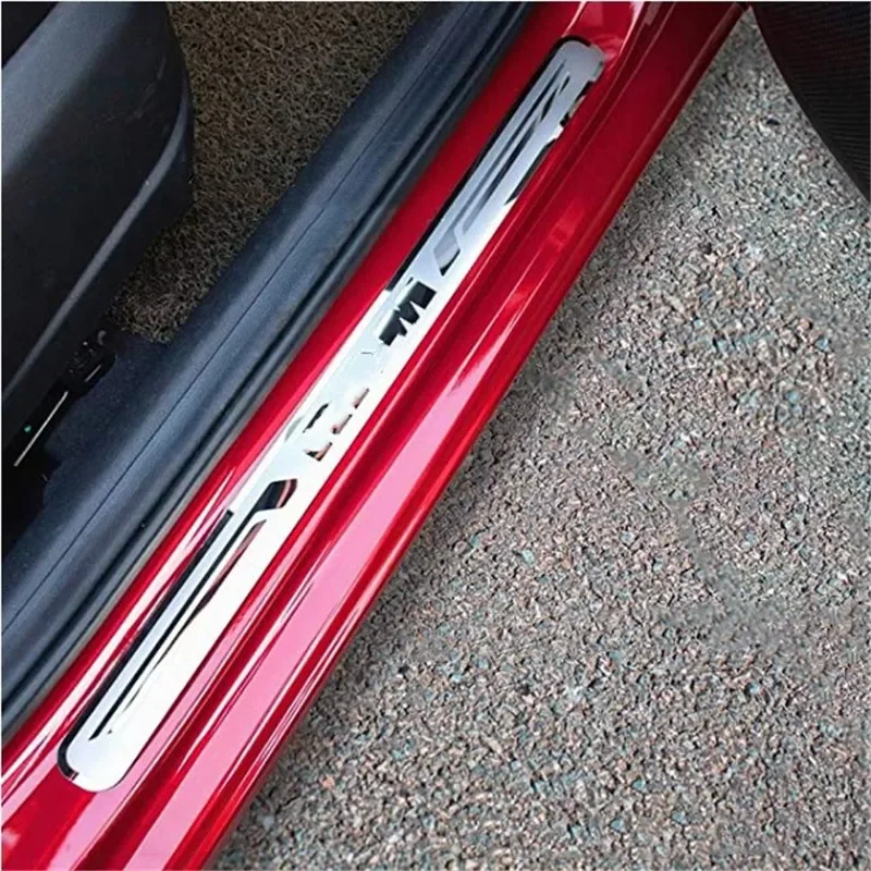 Fro DODGE RAM Ultra-thin stainless steel car Welcome pedal threshold guard plate Anti-scratch protection car accessories