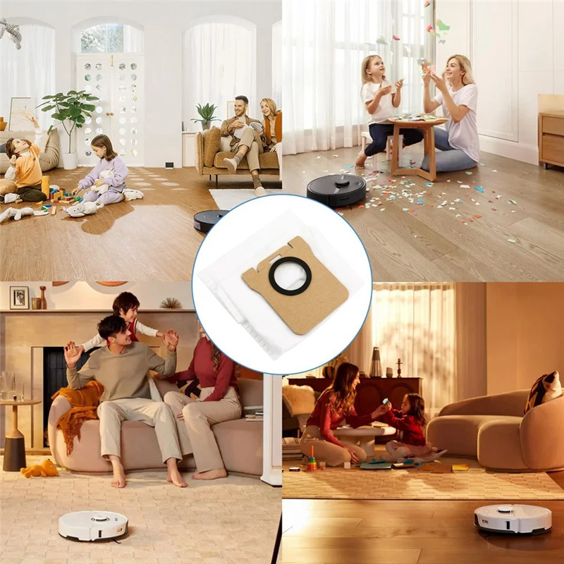 ABKR-12 قطعة أكياس الغبار لملحقات كاسحة Xiaomi Mijia Omni M40 D110CN المدمجة لتدوم طويلاً وتعمل بشكل جيد