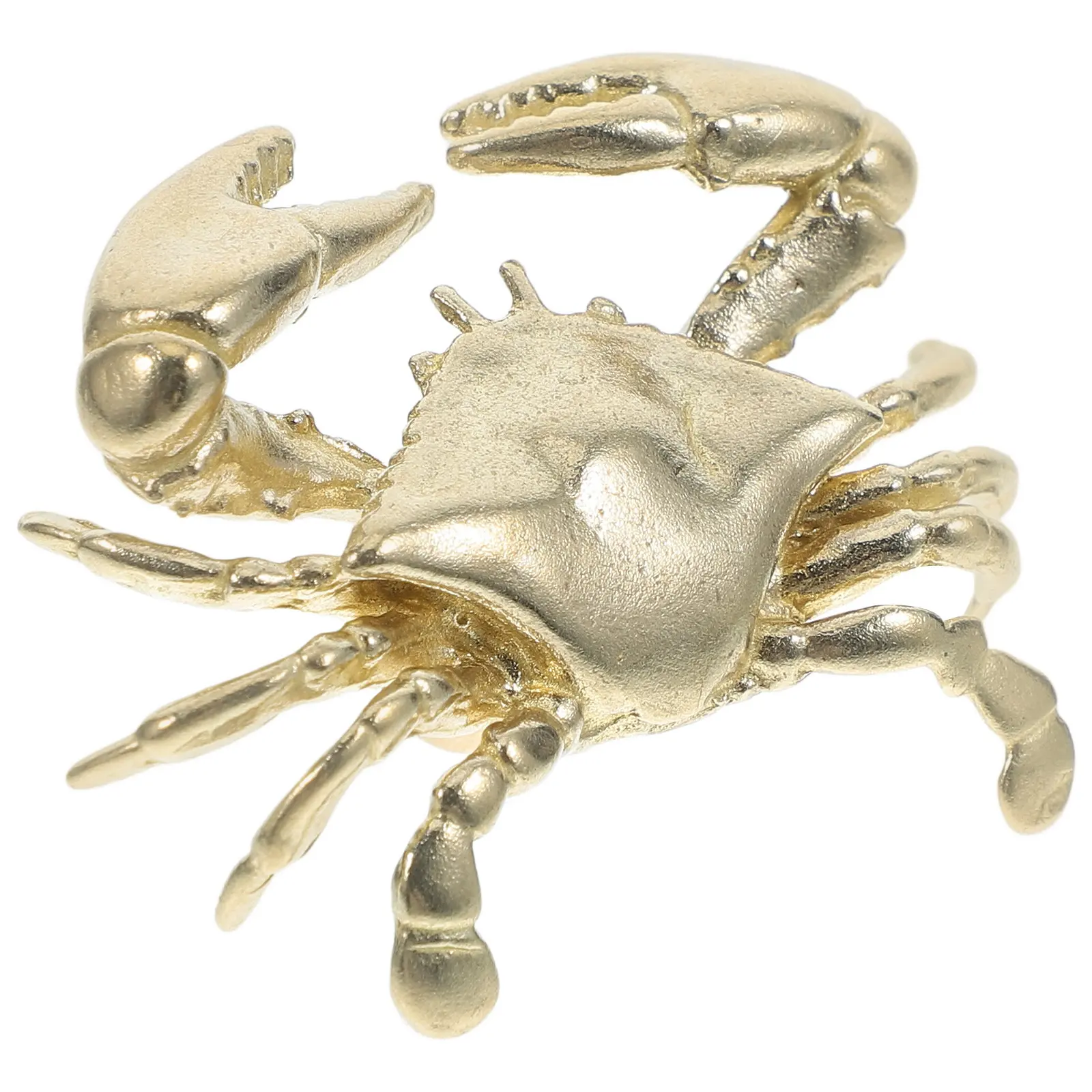 Brass Crab Drawer Handle Nautical Cabinet Pull Retro Sea Theme Coastal Ocean Inspired Furniture Hardware Bedroom Living Room