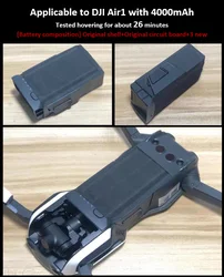 Large capacity refitting battery 4000mAh for Mavic Air 1 Drone 22minutes long flight time