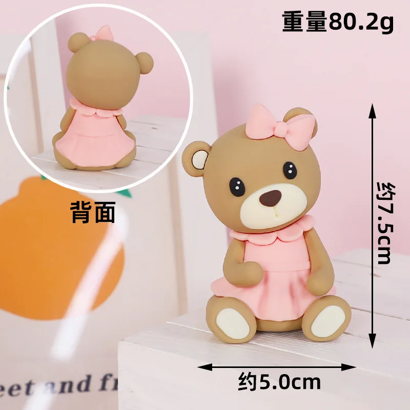 Bär Kuchen Dekorationen Heißluft Ballon Figur Rosa Blau Bär Kuchen Ornament Für Mädchen Junge Baby Dusche Geburtstag Party Dekorationen – Detail 13