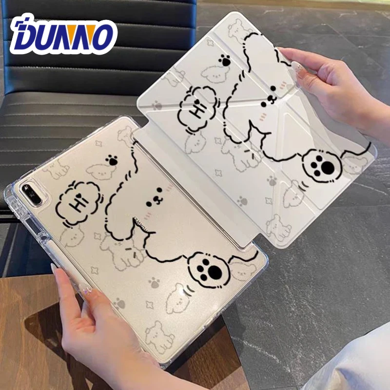 

Чехол для iPad 10-го поколения 3 + Y-fold Track Clear Cover для Air 4 5 6 10,9 дюймов 11 дюймов 13 дюймов для Air 2 9,7 Pro 11 12,9 13 Mini 6 7 Case