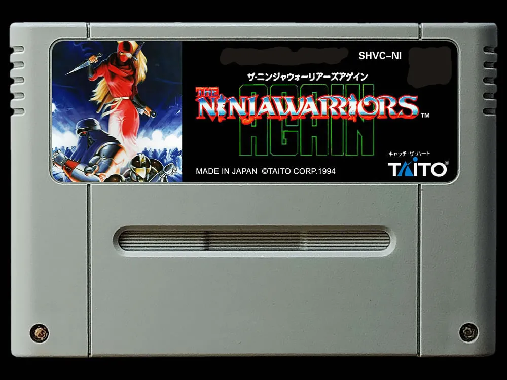 

game cards : Ninja Warriors Again ( Japanese NTSC Version!! )