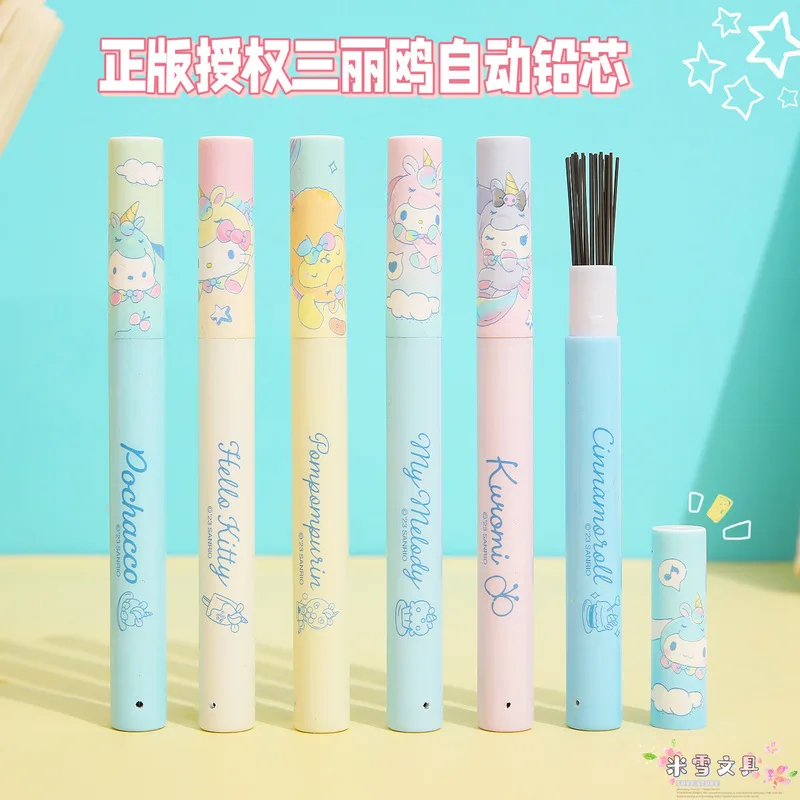 30pcs Sanrio Automatic Pencil Refill Kuromi 0.5mm Mechanical Pencil Core Refill Drawing Writing School Supplies Stationery