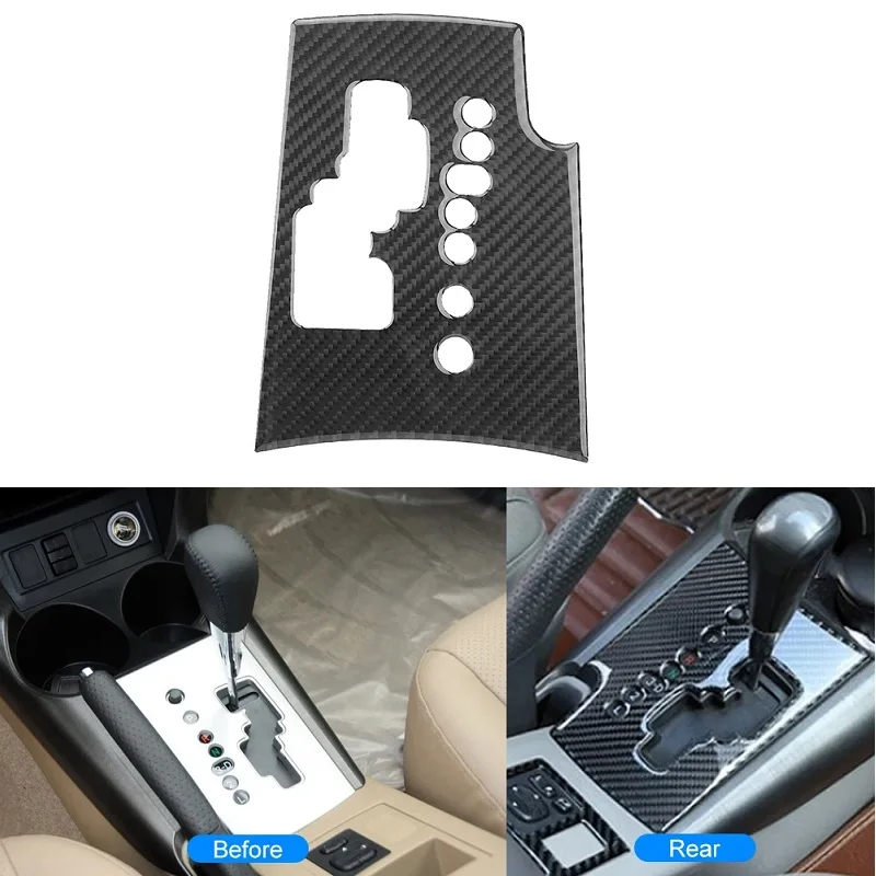 For Toyota RAV4 2006 2007 2008 2009 2010 2011 2012 Car Gear Shift Panel Trim Cover Frame Decal Carbon Fiber Fits Car Accessories