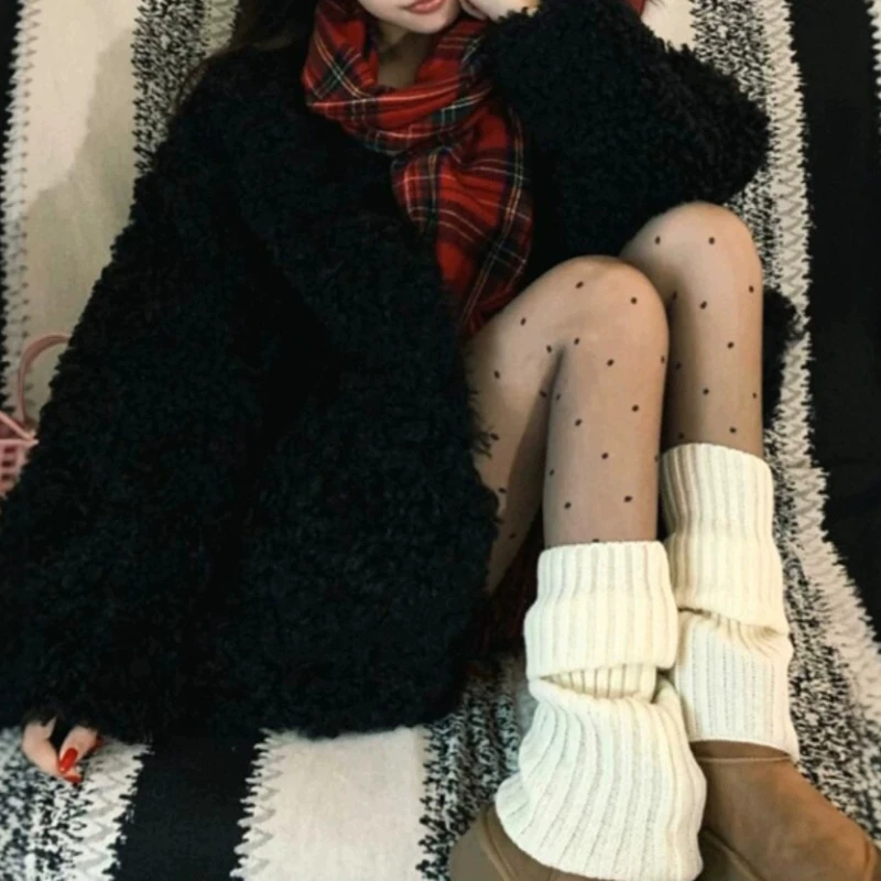 

Новинка зимы 2025 года, экологически чистая женская шуба среднего и длинного цвета, черный утолщенный плюшевый топ из овечьей шерсти