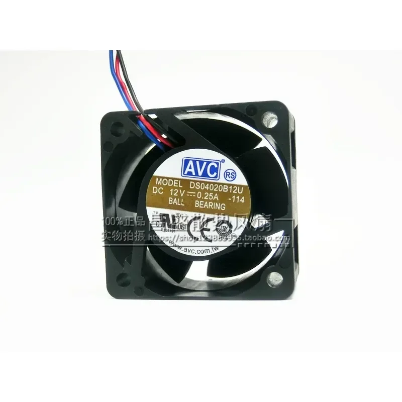 1PCS for DS04020B12U New Original AVC Ball Bearing 4020 DC12V 4cm PWM Speed Regulating Cooling Fan