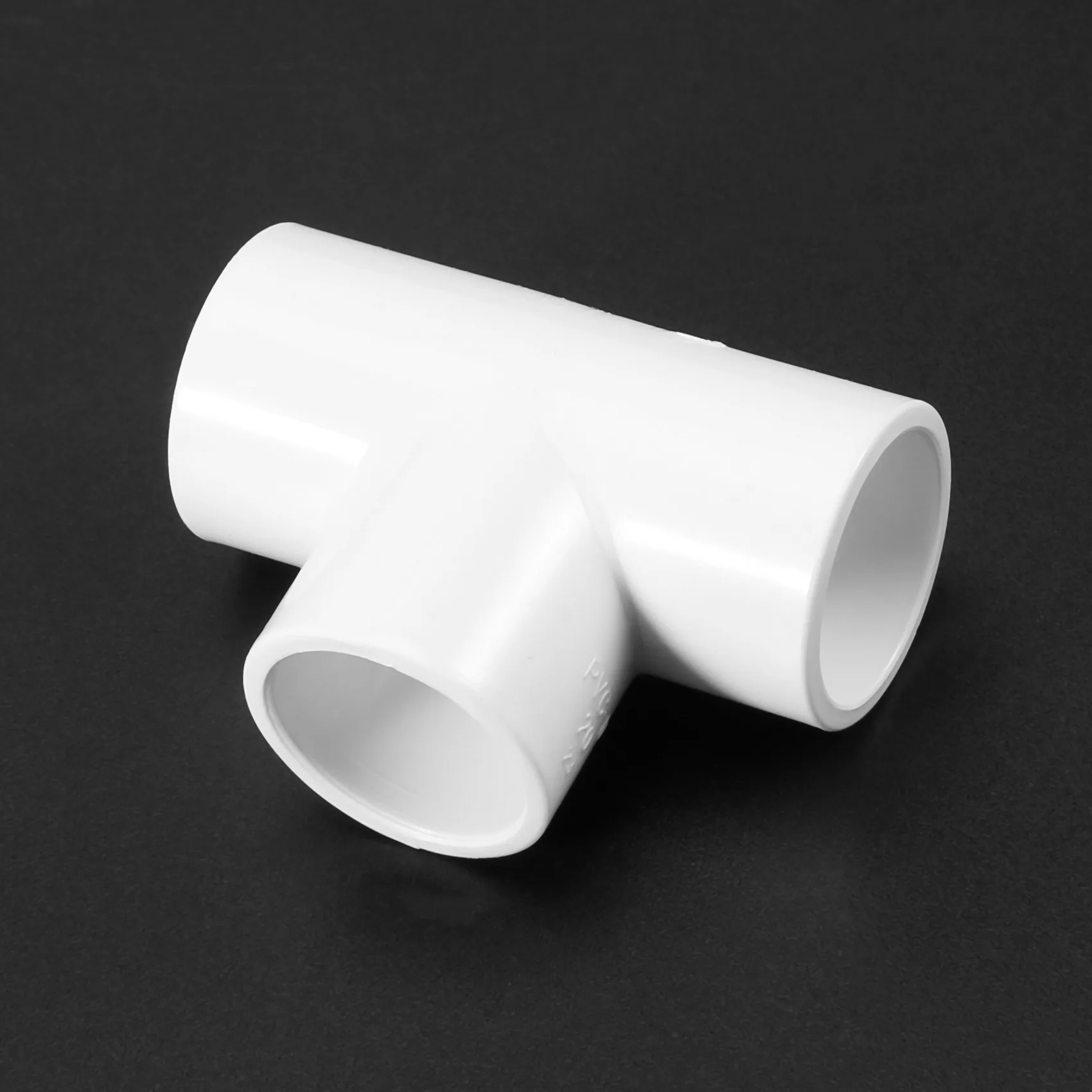 Conectores adaptadores de tubo de tubería de agua de 3 vías en T de PVC de 20mm blanco 5 uds