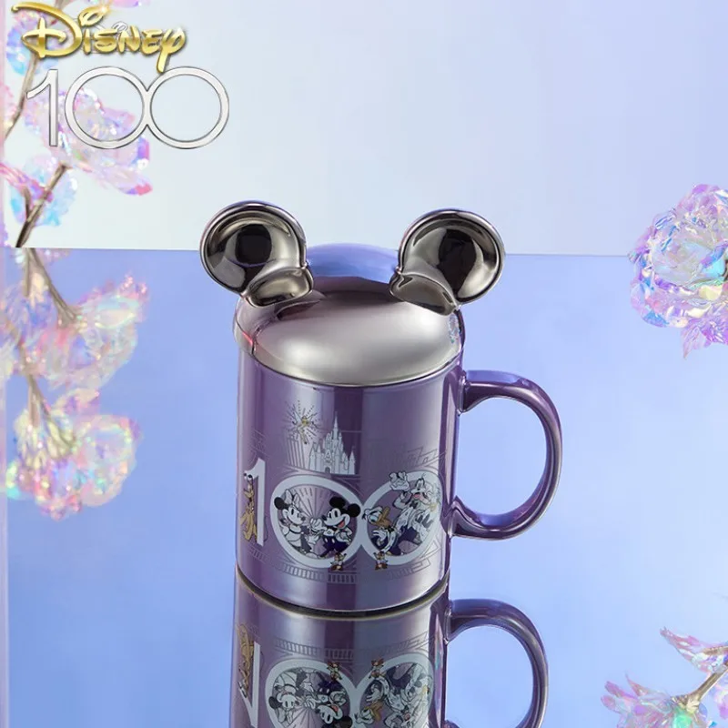 Caneca Disney-Mickey Mouse com bola de cristal, cobertor macio, série aventuras, bonecas modelo, decoração colecionável, boneco natalino, 2023