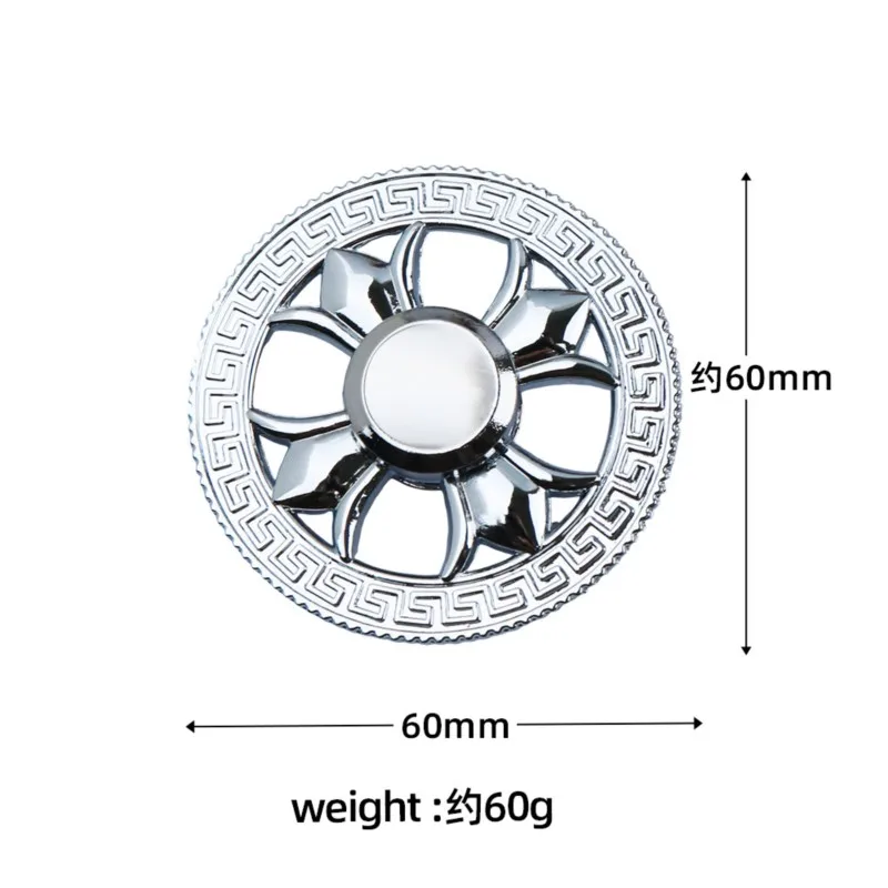 Nuovo Fidget Spinner in Metallo EDC, Giocattolo Antistress per Adulti, Regalo per Alleviare Ansia e Stress