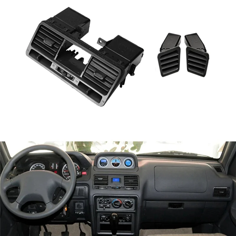 ใช้งานง่ายรถ Dash Defrost Air Vent Grill & Central A/C Outlet ชุด MR308038 MB775266 สําหรับ Mitsubishi Pajero Montero v31 V32 V3