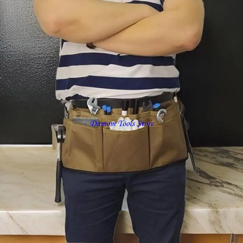 

57BE Professional Canvas Tool Waist Bag Tool Apron With Convenient Storage Pocket For Window Tint Gardening Tool Storage