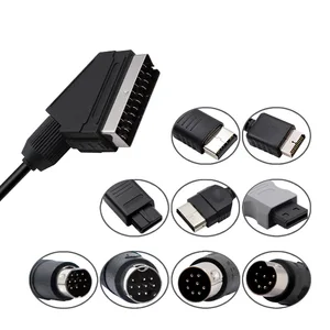 Kabel Scart RGB 1,8 m Untuk Konsol Permainan Video Retro PS2 / PS1 / PS3 / SEGA Mega Drive1 / MD2 / DC Dreamcast / Saturnus / XBOX / XBOX 360 6 penjualan terbaik dreamcast rgb - №