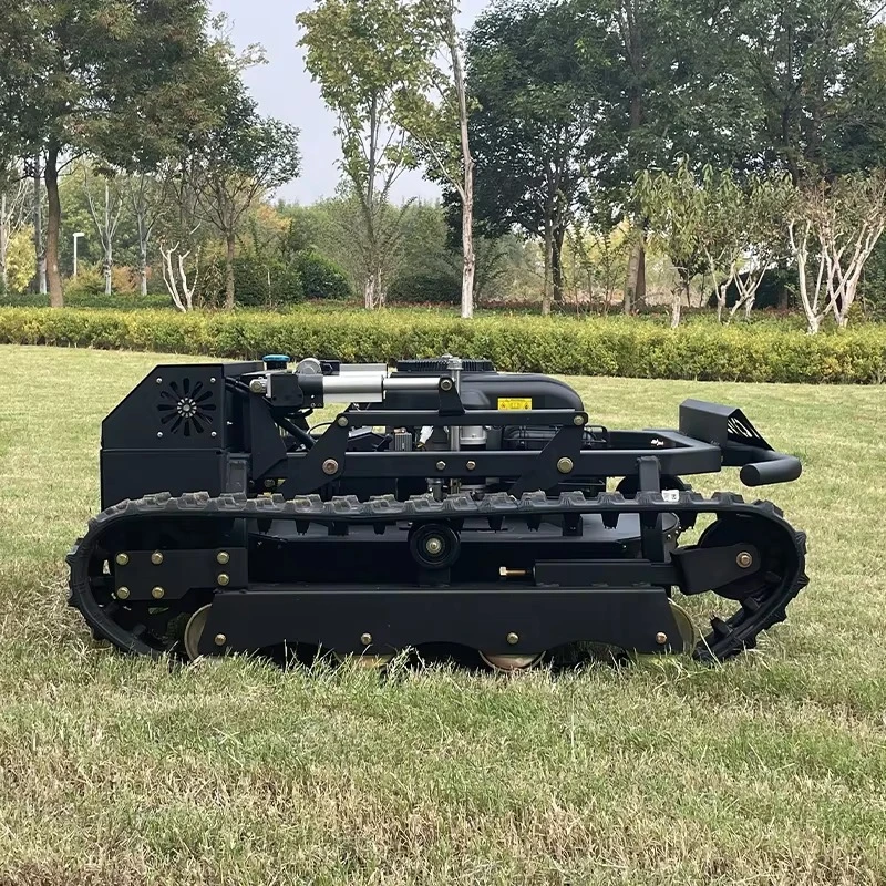 جزازة العشب بجهاز التحكم عن بعد 4-السكتة الدماغية عزم دوران عالي جزازة العشب ذاتية الدفع مع دلو جمع العشب لاستخدام الحديقة