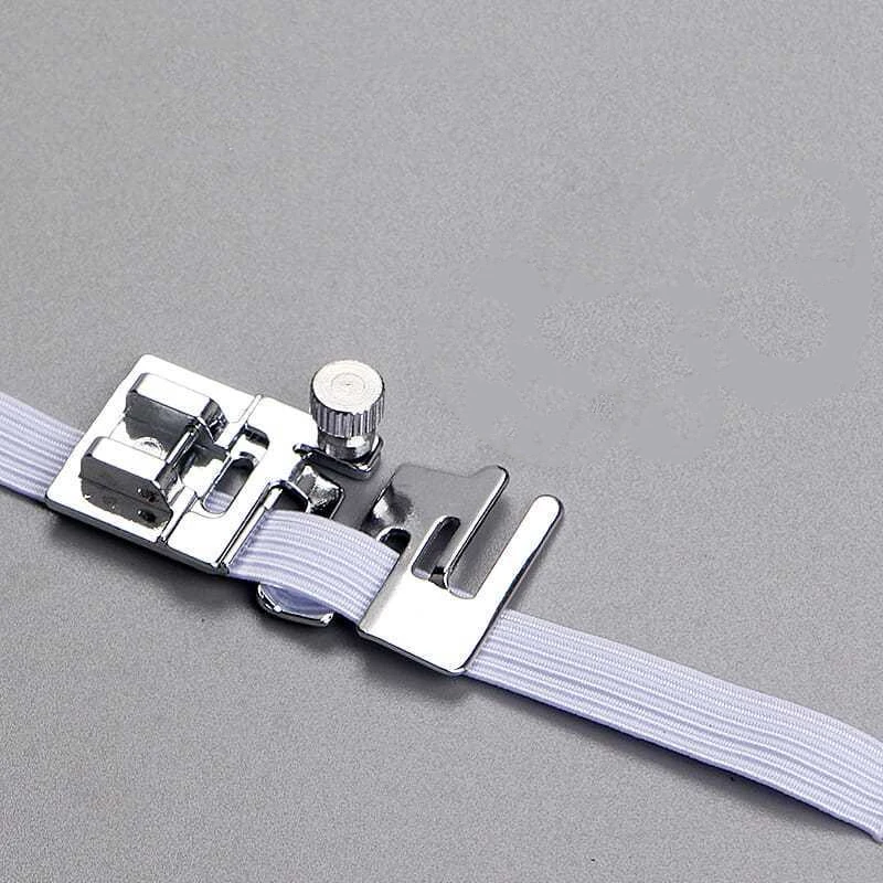 1pcs25mm Domestic Sewing Machine Parts Foot Presser Foot Rolled Hem Feet Elastic Cord Band Fabric Stretch DIY Sewing Accessories