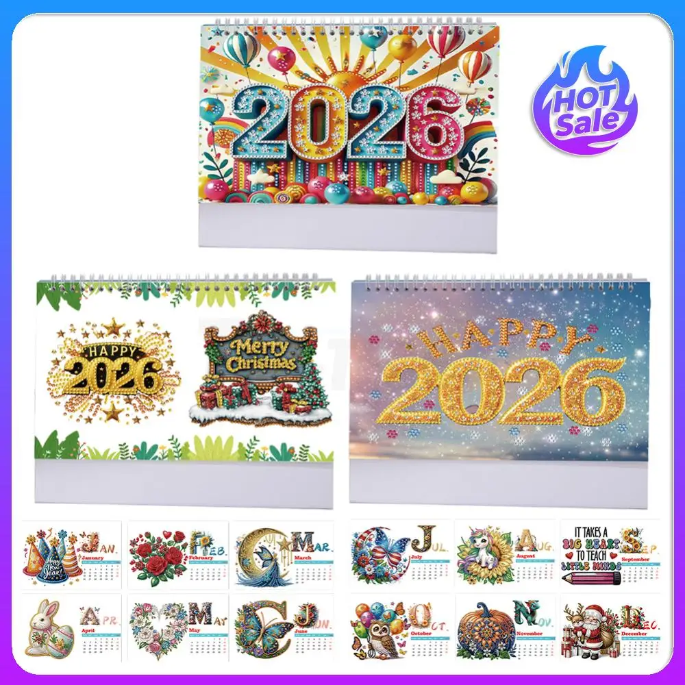 

Diamond Painting Calendar Diamond Painting Paper Calendar Diamond Painting Monthly Calendar Kit for DIY Crafts Party Gift