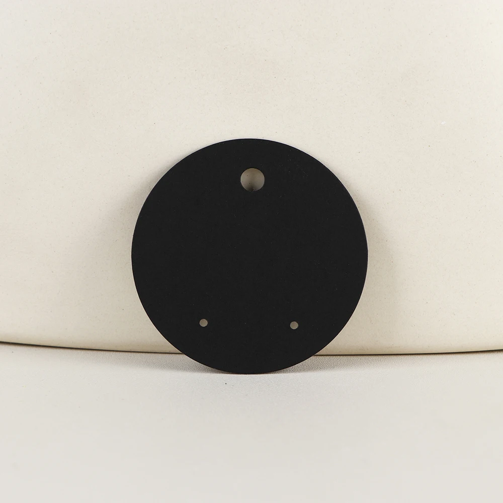 50 قطعة 6x6 سنتيمتر فارغة جولة القرط بطاقات ورقة التعبئة معلقة كرتون لصنع المجوهرات DIY بها بنفسك حزم أكياس لاصقة شفافة