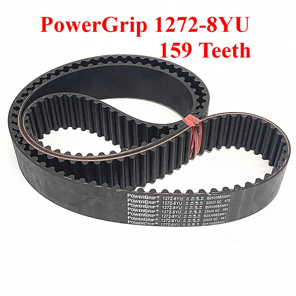 PowerGrip 1272-8YU 159 Teeth Arc Tooth Timing Belt 3D Printer Engraving Machine CNC Lathe Robot Spindle Generator Drive Belt