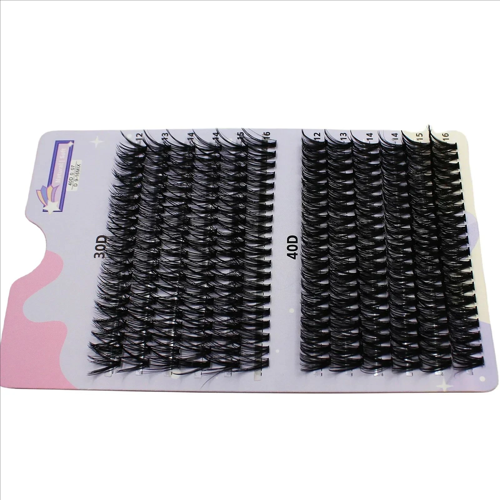 MJ 30/40D 12-16 ミリメートルミックス D カールクラスターまつげ個別まつげラッシュエクステンションクラスターまつげソフトナチュラルつけまつげ