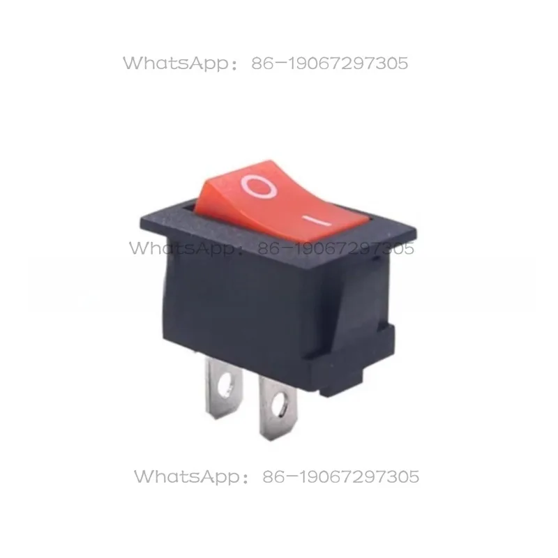 KCD11-101 mini switch, red 2-pin 2-gear 3A250V10 * 15mm rocker switch