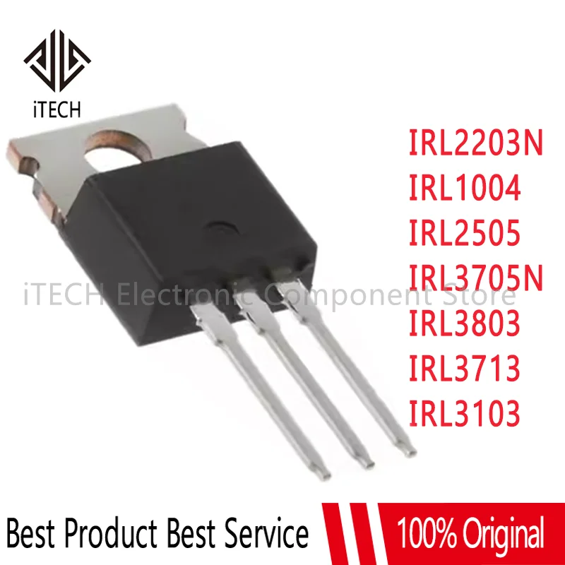 5Pcs New IRL2203N IRL2203 IRL1004 IRL2505 IRL3103 IRL3713 IRL3803 IRL3705N TO-220 IC Chip NPBF MOS In Stock