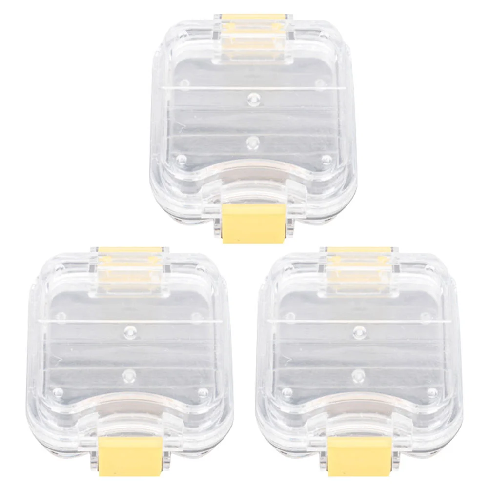 

Denture Storage Box Dental Retainer Mouth Guard Container Plastic Oral Hygiene Supplies Tray