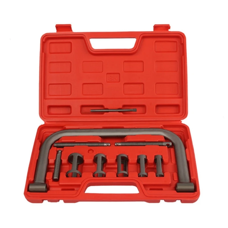 10 piezas para válvula SpringCompressor Motor vehículo herramienta abrazadera compresión para Motor