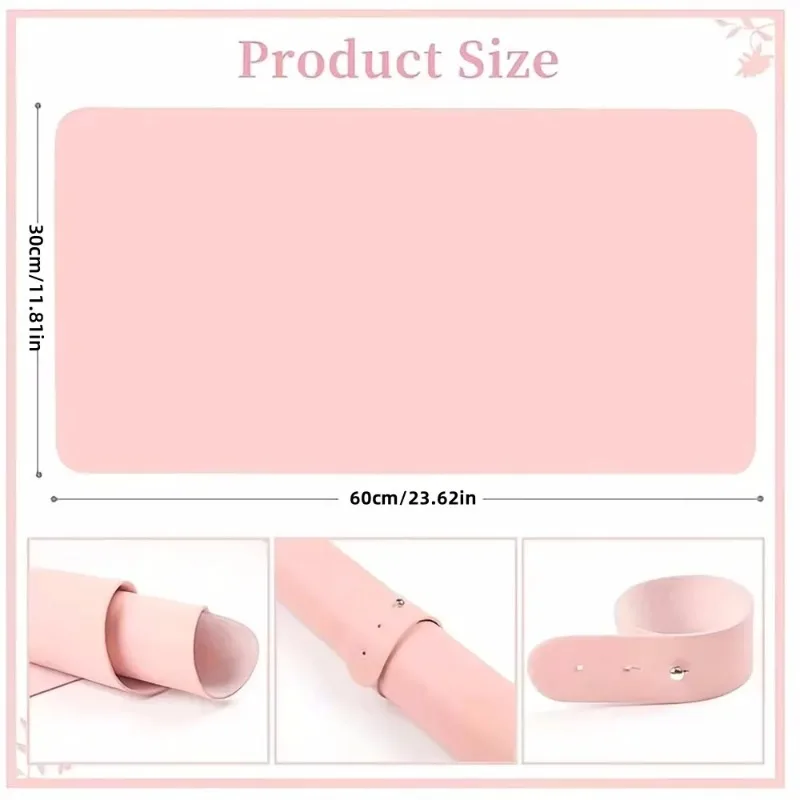 New Nail Art Table Mat Foldable Hand Rest Pad For Nail Armrest Cushion Waterproof Scratch Dirt Resistant Leather Studio Desk Mat