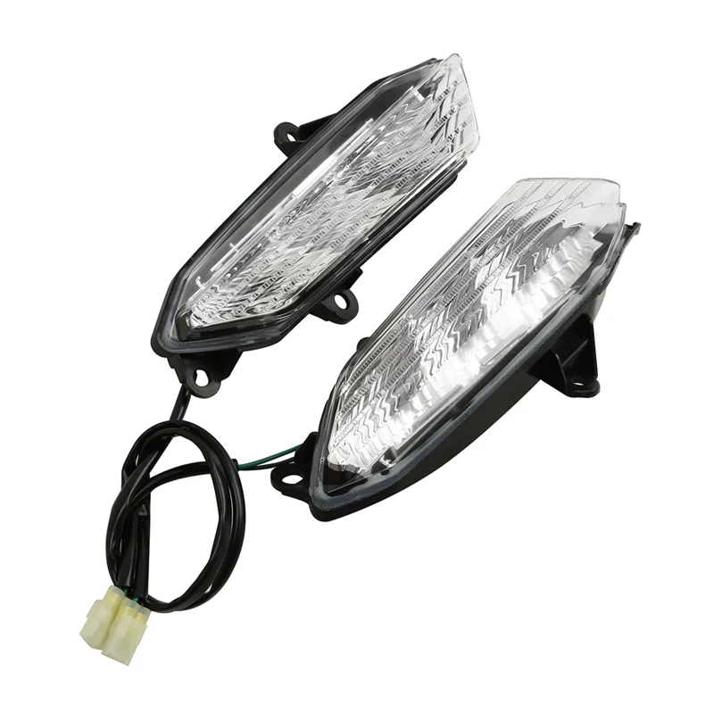 AASS-الجبهة LED بدوره إشارة لهوندا الذهب الجناح Gl1800 18-24 دراجة نارية الزجاج الأمامي ضوء الزخرفية ضوء الفرامل LED مصباح قيادة #3