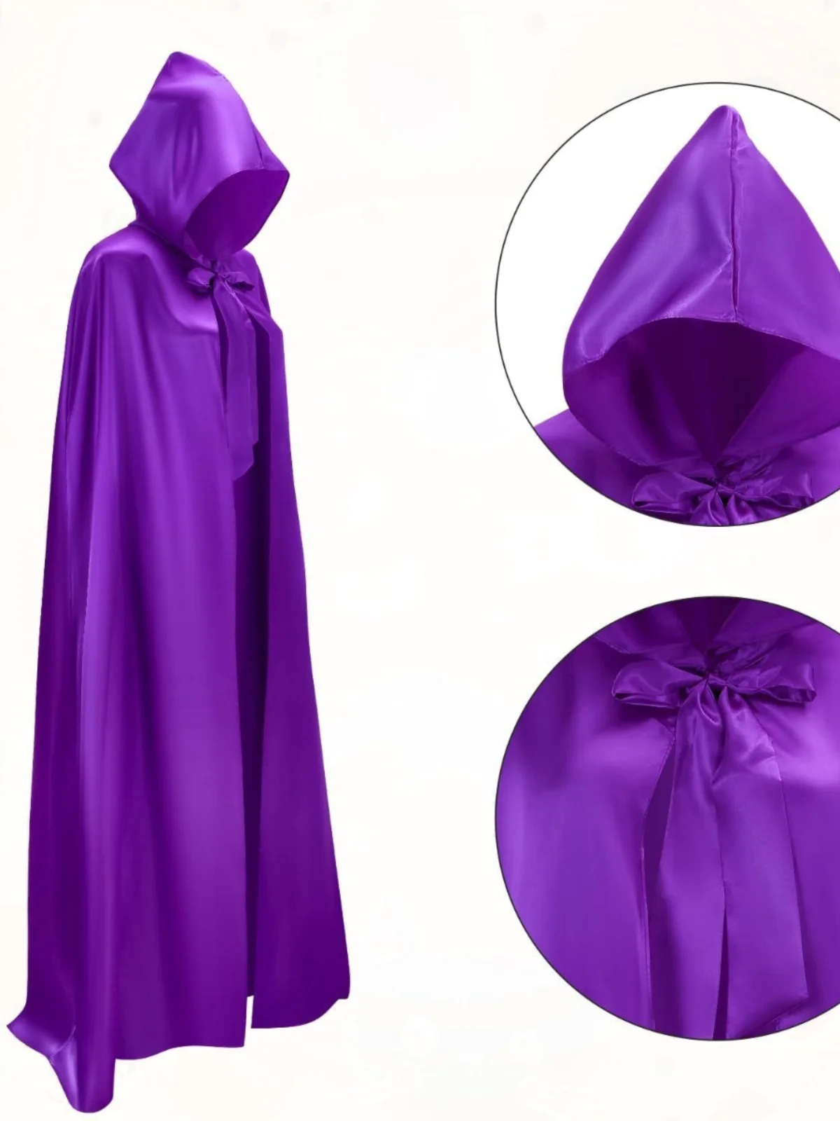 loween Cappotto lungo riflettente lucido per spettacoli teatrali con mantello di ruolo ex Costume lungo di scena multicolore