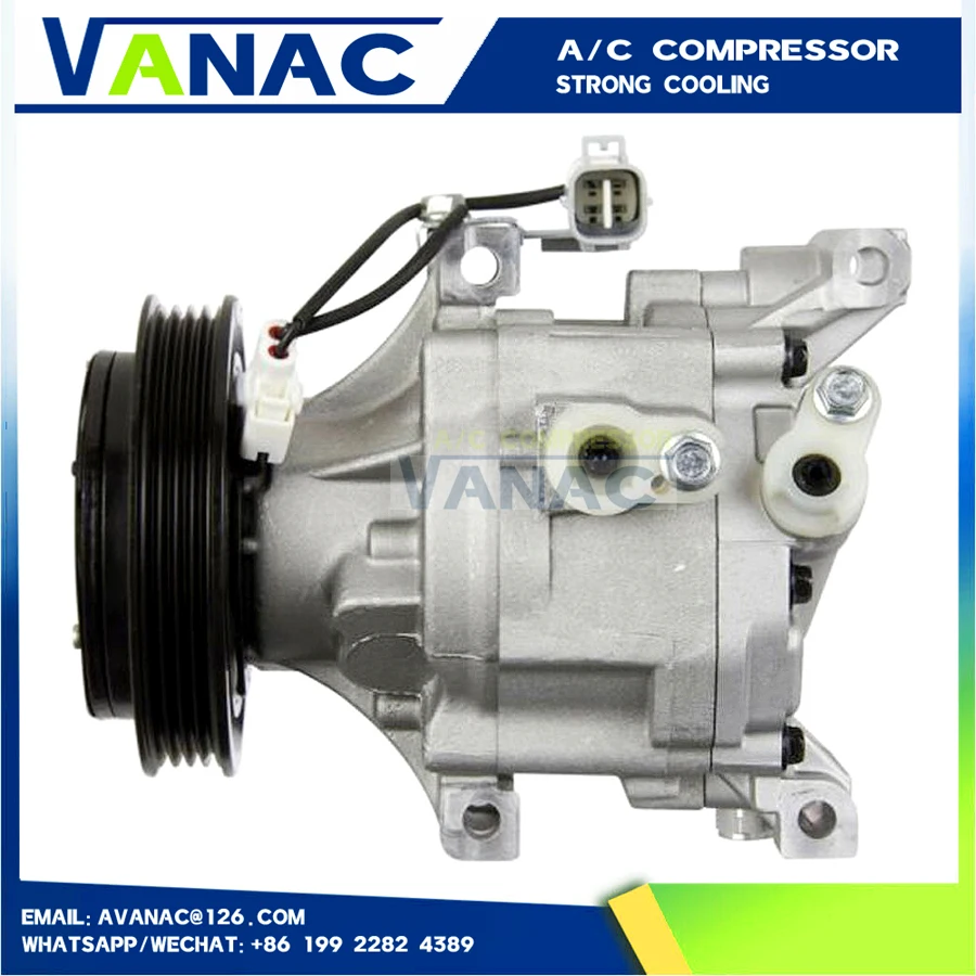 

Компрессор кондиционера переменного тока для Toyota Echo 1,5 л 2000-2005 гг. 6512121 7512121 7512643 4710487 4711341 2000160 2021542 2021963